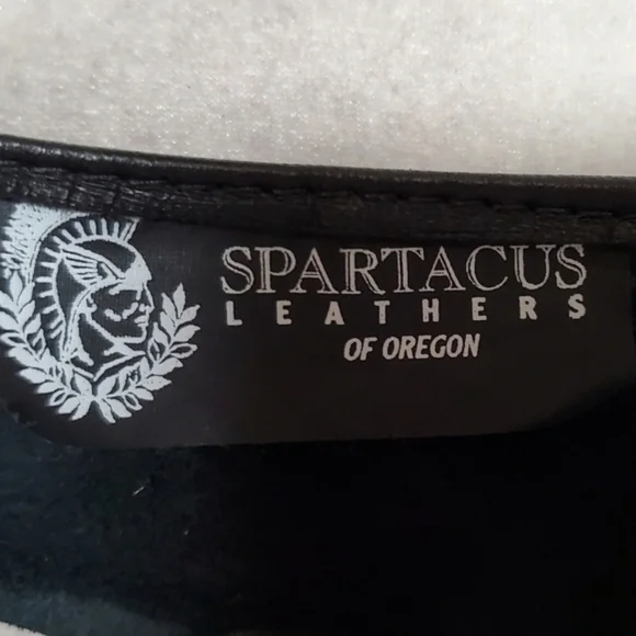Spartacus Leathers of Oregon Rare Black Leather Low Cut Demi Balconette Bra 38C - Picture 13 of 14